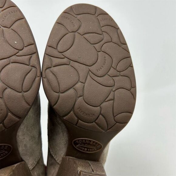 Kork-Ease Castaneda Women's Light Brown Gray Ankle Booties Size 8 Zip Closure - Picture 11 of 14